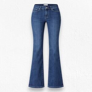 Levi’s 515 Bootcut Jeans Dark Wash Blue Mid Rise Flap Pocket Denim Size 10 / 30